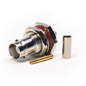 Renhotec BNC vách ngăn không thấm nước nữ Jack 180 độ kết nối uốn loại cho Rg-58 RG6 - Product Image 1