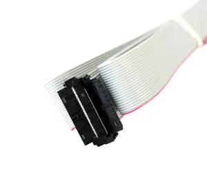 IDC1.27MM Pitch 30CM Download Cable Wire FC-6 8 10 12 16 18 20 26 32 40P PIN Connector Gray Flat Ribbon Data Cable Computer