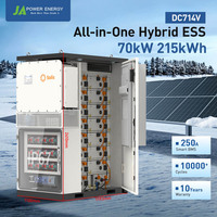 Armoire de stockage d'énergie commerciale JApower 70 kW 215 kWh, tout-en-un refroidie par air avec onduleur hybride Solis pour la sauvegarde du générateur