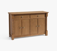 Buffet moderne de luxe à 4 portes en chêne massif, meuble de rangement pour salle à manger haut de gamme