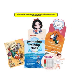 Vales de prueba promocionales de papel estucado con impresión UV, tarjetas de inscripción personalizadas para clases de arte y caligrafía - Product Image 1