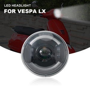 Yongjin อะไหล่ไฟหน้ารถคุณภาพสูงพร้อมแหวนฮาโลสำหรับ <span class=keywords><strong>Vespa</strong></span> GTV - Product Image 2