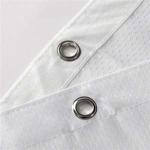 <span class=keywords><strong>Rideau</strong></span> de <span class=keywords><strong>douche</strong></span> de bain en <span class=keywords><strong>tissu</strong></span> polyester jacquard blanc en STOCK conception de points imperméables - Product Image 5
