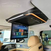 Téléviseur de plafond Denza D9 15,6 pouces avec écran tactile 4G WiFi et commande vocale arrière – Accessoire de luxe pour l'amélioration de l'intérieur