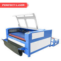 Machine de gravure et de découpe au laser CO2 pour tissu, cuir, coton, tapis, intérieur de voiture, bois, acrylique, haute vitesse, grand format