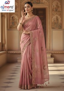 Sarees de Georgette Étnicos Premium Listos para Usar para Mujer, Venta al por Mayor, Colección Elegante para Bodas y Fiestas, Secado Rápido, Protección Solar, para Todas las Estaciones - Product Image 2