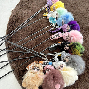 Mainan interaktif baru untuk anak kucing kucing tongkat penggoda dapat ditarik dengan mainan gurita mewah tahan lama - Product Image 4