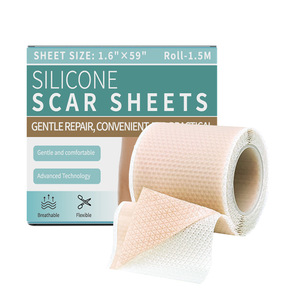 Gel cicatrisant au silicone pour cicatrices transfrontalières, crème cicatrisante pour peaux foncées en rouleau, ruban adhésif invisible et imperméable, patch de soin découpable - Product Image 1
