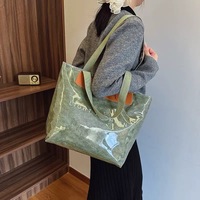 Tas Tote Kerja Harian Wanita Ramah Lingkungan, Custom Print, Bahan Kertas Tyvek Dupont Transparan Tahan Air, Bordir, untuk Belanja dan Bawaan Sehari-hari