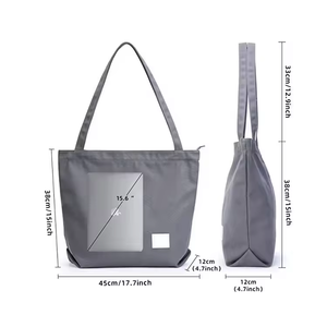 Personalizado Seu Próprio Logotipo Impresso Sacos De Compras Sacola De Algodão De Lona Em Branco Calico <span class=keywords><strong>Shopper</strong></span> Bags - Product Image 3