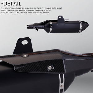 Sistema di Scarico per X-ADV750 con Tubo di Raccordo Centrale e Protezione Scudo Termico in Fibra di Carbonio, Guscio Marmitta Compatibile con Adv Xadv <span class=keywords><strong>750</strong></span> - Product Image 3