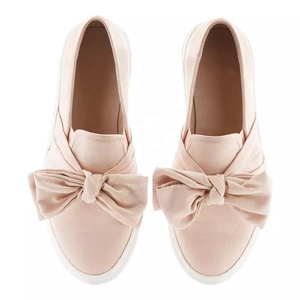 Nuove Scarpe Bianche Personalizzate a Basso Prezzo con Fiocco, Slip-on, Scarpe Basse da <span class=keywords><strong>Donna</strong></span>, <span class=keywords><strong>Sneakers</strong></span> Casual Femminili - Product Image 2