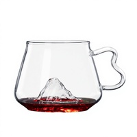 Verres à boire en verre borosilicate en gros, écologiques, réutilisables, faits à la main, transparents, en forme de gourde, pour bière, 301-400 ml, OUXING