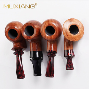 Muxiang Wooden Smoking Pipe Huanghuali Straight Type Tobacco Pipe Set For Personal Gift - Product Image 1