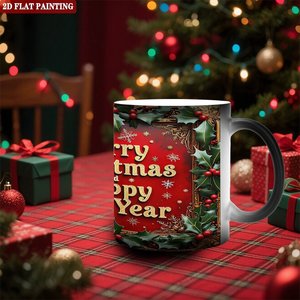 Mug à sublimation noir givré 11oz en céramique, tasse vierge activée par la chaleur - Product Image 2