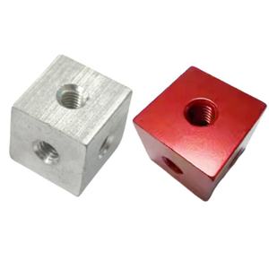 Cubos de Esquina Roscados Mecanizados por CNC, Tipo de Perforación, Tuerca de Esquina de Aluminio Micro Fresada para Minería y Tratamiento de Agua - Product Image 1