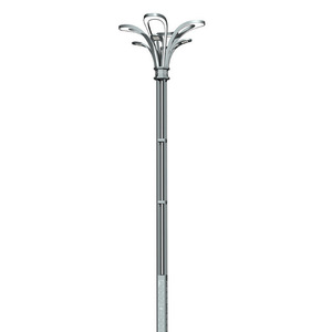 Lampadaire LED en alliage d'aluminium, étanche IP65, lumière du jour 5000K, AC 220V, distribution de type III, garantie 10 ans, capteur de mouvement, IRC - Product Image 1