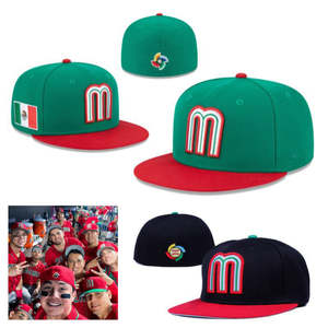 Mann Frau Mexiko Flagge Snapback Mexiko Hut Mode Flagge Team Hip Hop Buchstabe M Mexiko Baseball Cap Fitted <span class=keywords><strong>Ha</strong></span> - Product Image 1