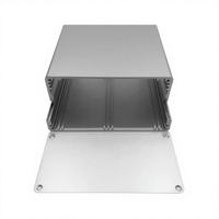 Boîtier d'équipement de télécommunication 120*49 en aluminium extrudé à paroi épaisse, boîte de contrôle de blindage RF pour radiofréquence