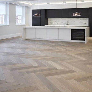 Modern Smooth Oak Wooden Pattern 8mm 12mm Laminated <b>Flooring</b> Easy Click Installation Dance Floor <b>Engineered</b> Tiles Made Walnut - Product Image 5