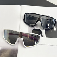 Lunettes de cyclisme à monture intégrale, nouvelle tendance européenne et américaine, pour les activités sportives de plein air, coupe-vent, conduite, alpinisme