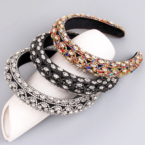 Serre-têtes Hua Liyu pour femmes, ornés de strass, argentés, dorés, noirs, colorés, style baroque, accessoires pour cheveux pour mariage, fête, cadeau - Product Image 2