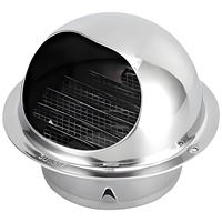 Capuchon de pluie en acier inoxydable de haute qualité couvercle de Ventilation murale extérieure pour conduits de cuisine 304 grille d'aération externe ronde