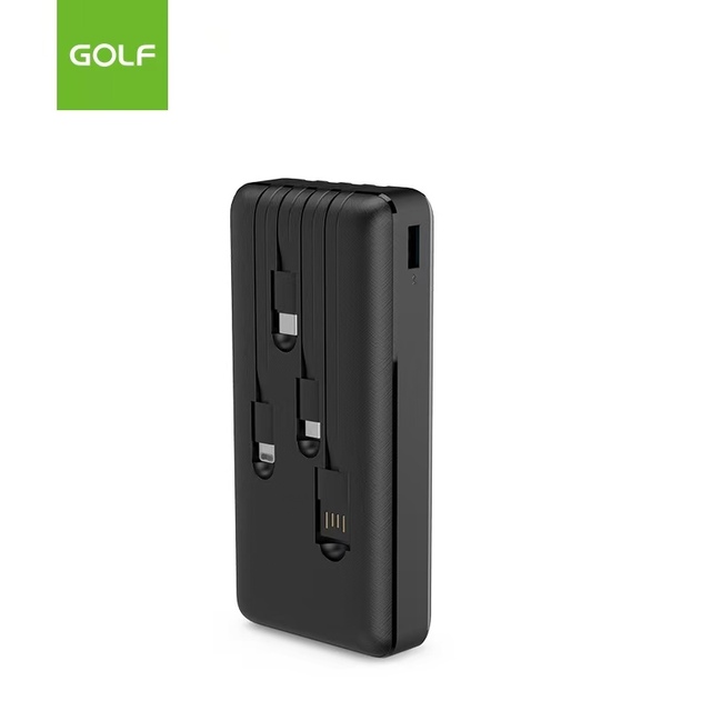 Wholesale 20000mAh Power Bank with Large Capacity Custom Logo & 4 in 1 Built Cable Lithium Battery Micro USB Input Interface