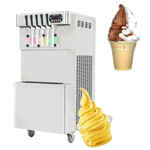 High production floor color 5 flavor nozzles yogurt ice cream machine/soft serve ice cream machine/ice cream making machine