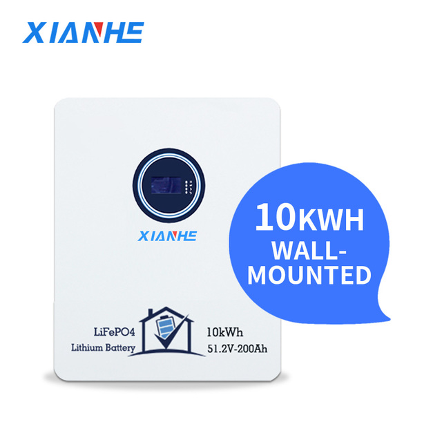 Wall Mounted Low Voltage LFP Lifepo4 Battery 48v 51.2v 16s1p 200ah 10kwh Lithium Ions Battery Pack with Wheels