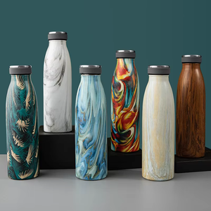 ขวดน้ำกีฬาพิมพ์โลโก้ได้, ขวดน้ำเก็บความเย็นสองชั้นสแตนเลส, กระติกน้ำมีฝาปิด - Product Image 5