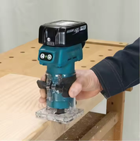 Défonceuse sans fil portable 18V sans balais, outil multifonctionnel de fraisage et de découpe du bois 6 mm (1/4 pouce)