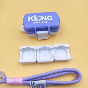 Fashion Billiard Chalk Holder, Round Hexagonal Square <b>Pool</b> Chalk Case Portable Chalk Storage Bag, Premium <b>Pool</b> Cue <b>Accessory</b> - Product Image 3
