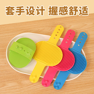 Brosse de bain pour animaux de compagnie Lu Xing, en TPR, pour masser et enlever les poils, pour le toilettage des chats et des chiens - Product Image 4