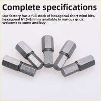 Embout de tournevis hexagonal magnétique H8 de 25 mm pour perceuse électrique