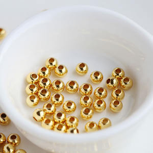 Оптовые латунные бусины-разделители из цельного металла, гладкие, блестящие, для изготовления украшений, размеры 3 мм, 4 мм, 5 мм, 6 мм, в упаковке - Product Image 2