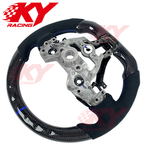 Accesorios Interiores para Automóviles, Volante Deportivo de Fibra de Carbono con Agarre de Gamuza para Hyundai Elantra N I20N I30N Veloster N - Product Image 4