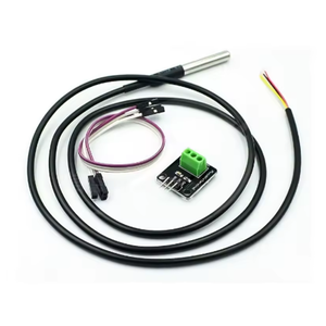 Kit de module de capteur de température DS18B20, étanche, câble de capteur numérique de 100 cm, sonde en acier inoxydable, adaptateur de terminal - Product Image 2