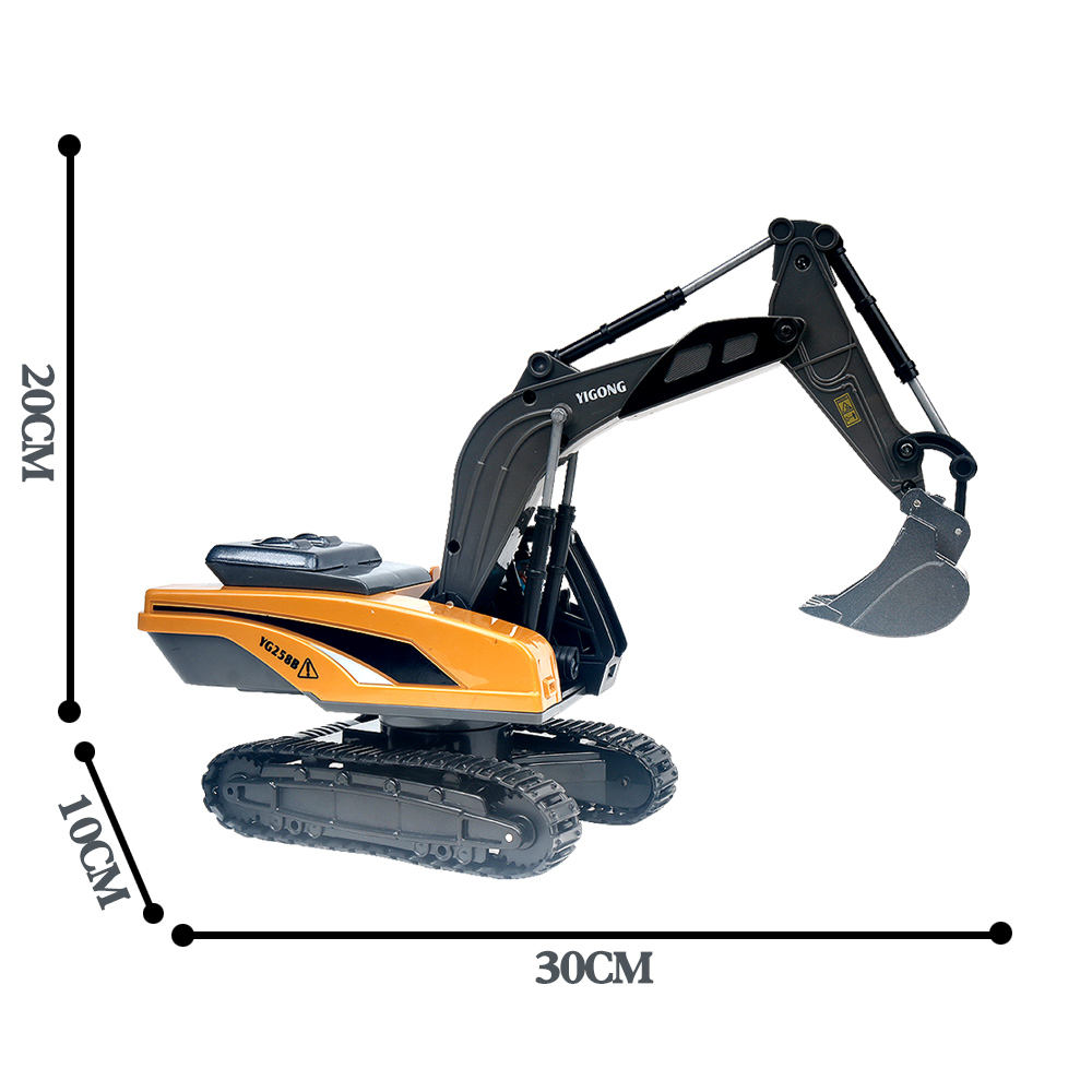 Yigong 40MHz 1/20スケール 合金製 8チャンネル RC掘削機 ラジコン建設