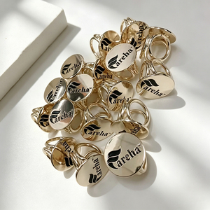 Anillo de sujeción para bufandas de aleación de zinc electrochapado, clip metálico personalizado de fábrica china para bufandas, chales y hiyabs de moda para mujer - Product Image 6