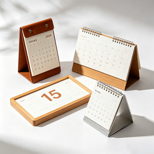 Calendrier <span class=keywords><strong>de</strong></span> bureau floral 5x6 avec impression personnalisée OEM/ODM, marque d'origine Guangdong, papier offset, couverture souple - Product Image 3