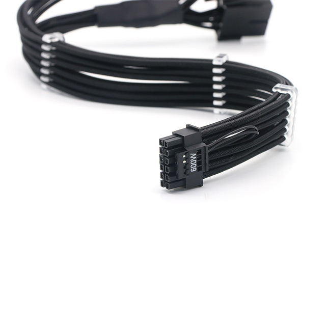 PCIE 5.0 30cm 16AWG 12vhpwr PCIE Cable Extension Cable Custom 24PIN 6+2PIN 4+4PIN 12+4PIN Power Extension Cable