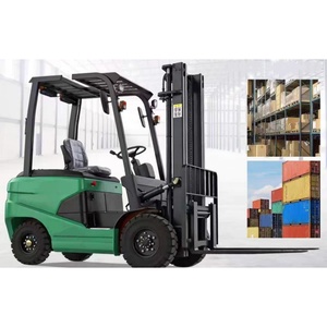 High Mast 4 Ton Electric Forklift Construction Site <b>Material</b> <b>Handling</b> Walkie QIHANG Solid Tire Electric Side Shifter - Product Image 4