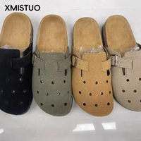 Sandales de plage unisexes d'été à bout ouvert avec double bride à bouton, design antidérapant, tendance mode, plateforme extérieure, style Croc, résistantes à l'usure