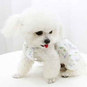 Ropa para Perros Echo, Ligera, con Clip para Correa, Estilo Princesa Floral Francés, Nuevo Estilo para Primavera/Verano, para Bichón y Gatos Teddy - Product Image 2