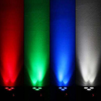Projecteurs sans fil LED RGBWA UV 6-en-1 3x18W à piles avec contrôle DMX512, indice de protection IP33