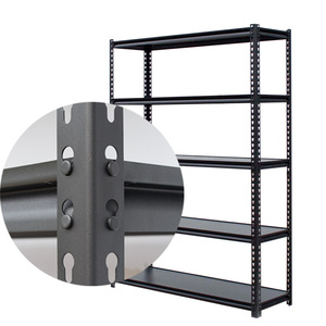 Mart — étagère de rangement en métal et acier inoxydable, rivet en bois, étagère à vêtements, pour la maison - Product Image 2