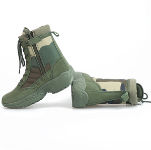 Botas Tácticas HBA0113 Personalizadas, Camuflaje Desértico de 3 Colores, Verde Oliva OD, Camuflaje Selva, Botas de Gamuza - Product Image 4
