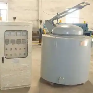 Medium frequency induction electric melting furnace for melting copper aluminium