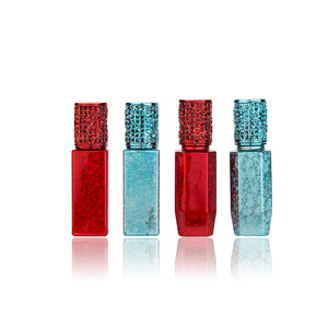 Flacon vaporisateur UV craquelé 7ml 10ml et flacon roll-on pour huiles essentielles avec capuchon en alliage – Emballage cosmétique rechargeable - Product Image 1
